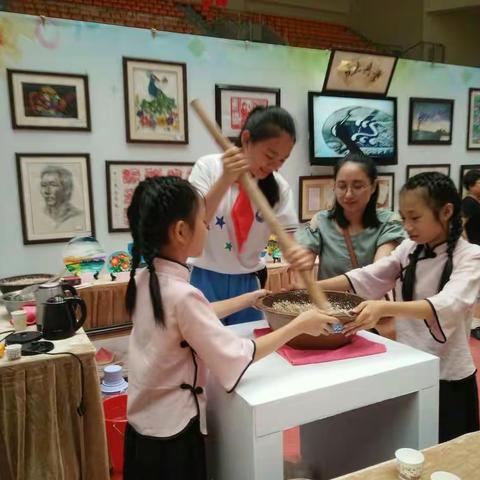 乡村文化 擂茶飘香 ——将乐县城关中心小学参加省少年宫活动展示