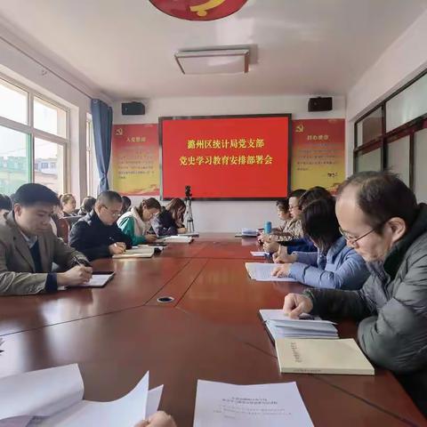 区统计局党支部召开党史学习教育安排部署会