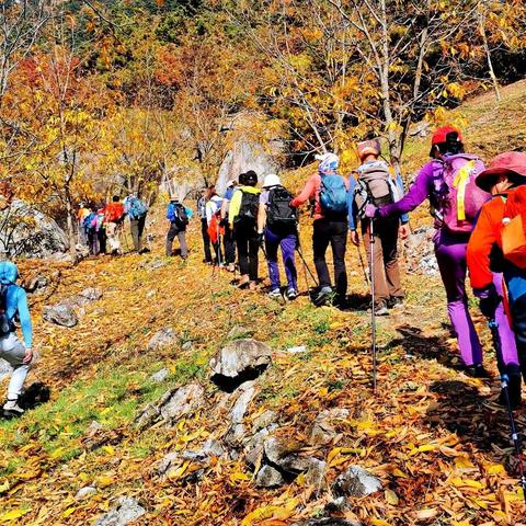 彩色尽染山林 闲庭信步尖山