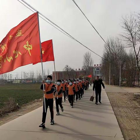 弘扬雷锋精神，凝聚志愿力量。 ——孟寺镇中心小学3月新时代文明实践“志愿服务”