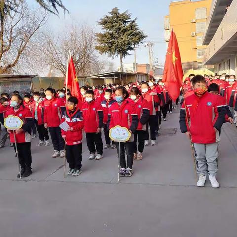 《走进新学期，播种新希望》蒋村小学升旗仪式