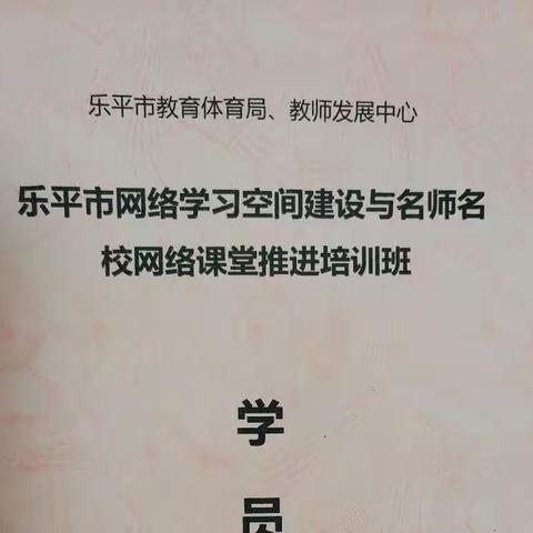 网络空间建设与名师名校网络课堂推进培训心得体会——乐平市第六小学王丽华