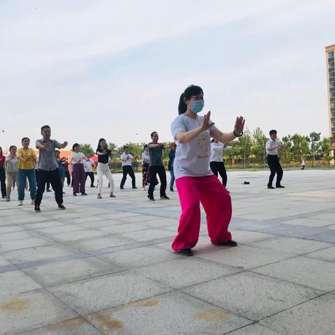 张弛有道，健康身心：东营区文苑学校教师练上了太极拳