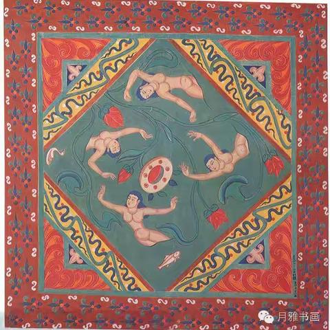 张大千临摹莫高窟壁画