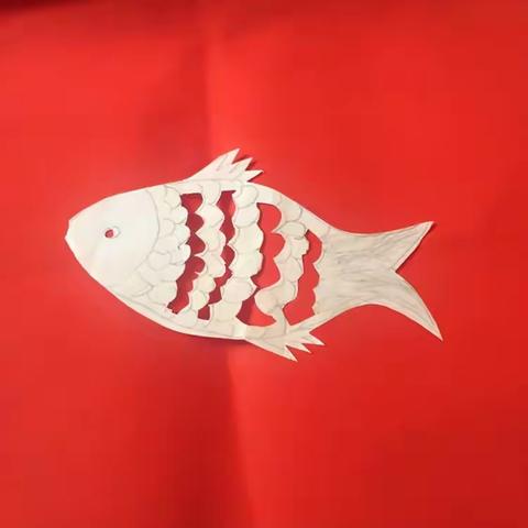 老太太的剪纸作品