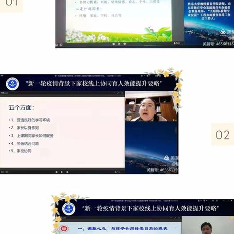 观看“新一轮疫情背景下家校线上协同育人效能提升要略”公益讲座主题活动---张店区实验中学六·十中队
