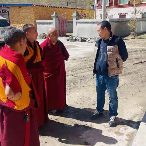 格孟乡赴辖区寺庙开展疫情防控工作