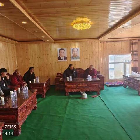 格孟乡赴辖区各寺庙开展近期重点工作