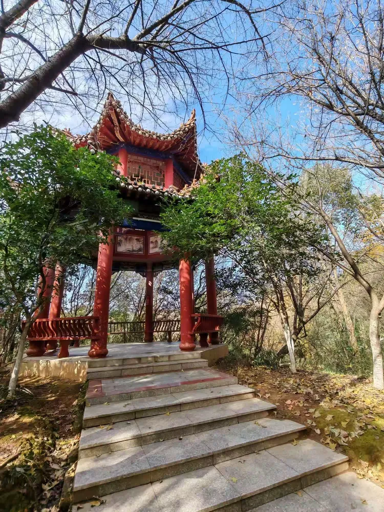 冬日暖阳之下的南塔公园,,登山随手拍