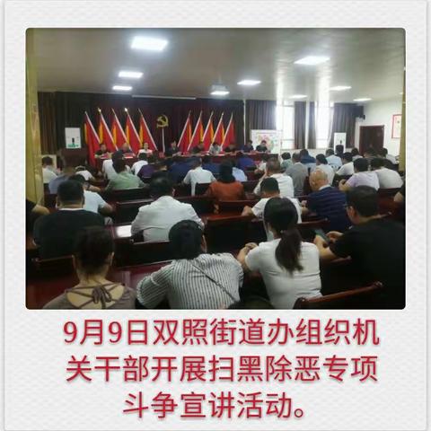 双照街道持续开展扫黑除恶专项斗争宣讲活动