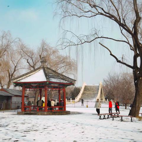 雪天的颐和园  更显皇家园林气派