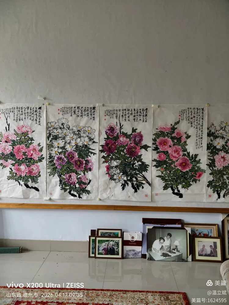 叶兆信·老宅写生记 | 从庭院到宣纸，用笔墨定格牡丹最美绽放瞬间