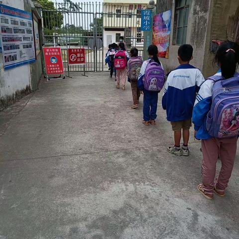 坡心镇霞坡小学疫情防控演练