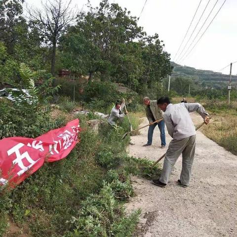 芦村第五党小组周活动