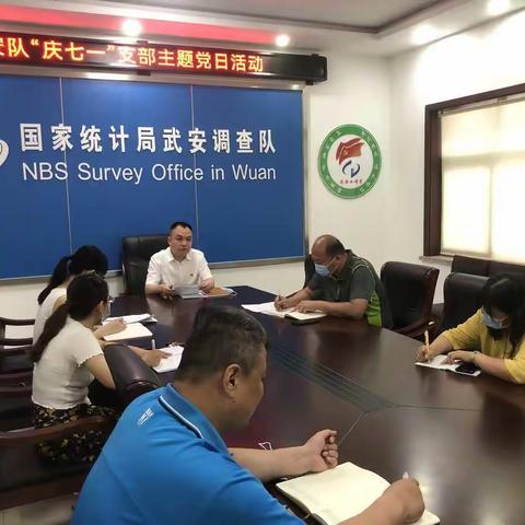 武安调查队开展“庆七一”主题党日活动