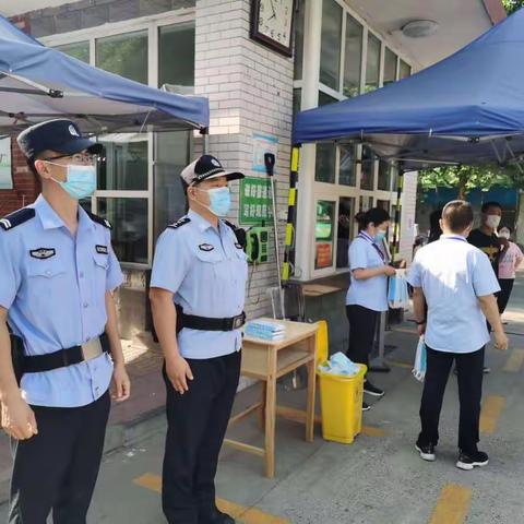 矿市镇派出所全力做好辖区高考安保工作