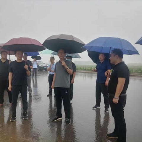 局领导刘福印冒雨现场专题督导地方问题