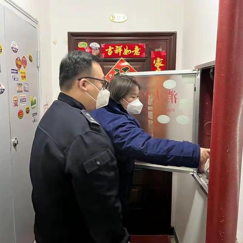 严守岁末安全关-派出所消防办联合赵州镇派出所对辖区高层开展消防安全检查