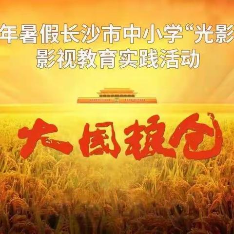 观影育人——砂子塘嘉和小学2017级3班的学生观看电影《大国粮仓》