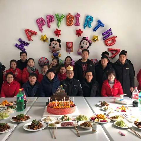 白鹿原公司举办一月份员工生日会