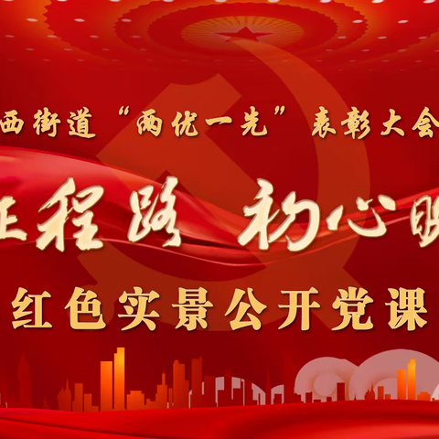 城西街道开展“两优一先”表彰大会暨红色实景公开党课