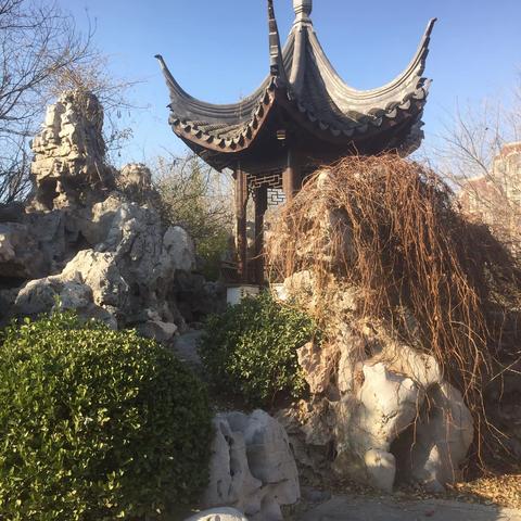 “问津园”不开放；无奈【园外随拍】
