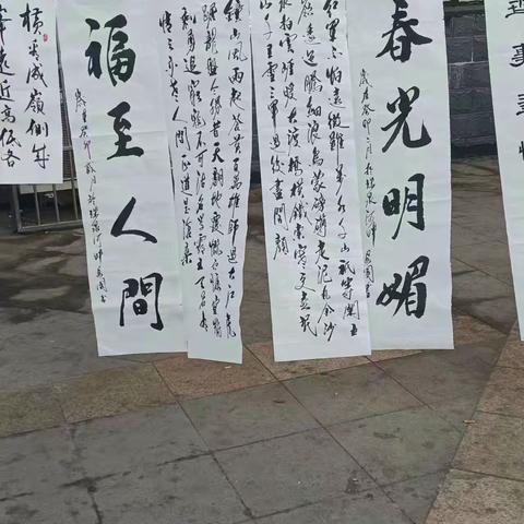 水冶地书研究会星期天广场书画展示活动（第185期）