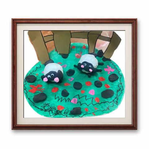 美术《羊群里的故事》创意手工