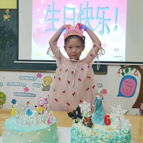 海口景山学校幼儿园大六班一一刘芸雨萱6岁生日会