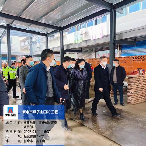 市委常委、宣传部部长莅临燕子山EPC项目视察指导！