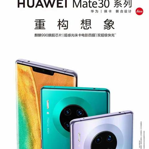 华为Mate30系列开始接受预订 联系方式：黄骅信誉楼华为手机柜组  联系电话0317-5337867   0317-5319727