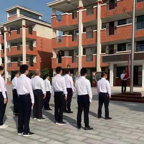 锦绣中国  盛世华诞 ——建安区魏风路小学举行升旗仪式