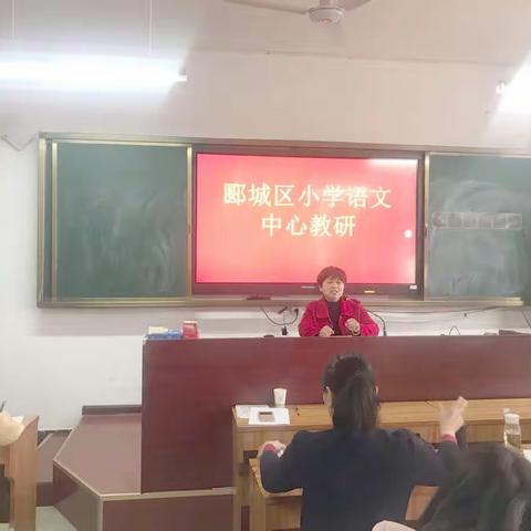 “专业引领      共同发展”----记郾城区小学语文中心教研活动