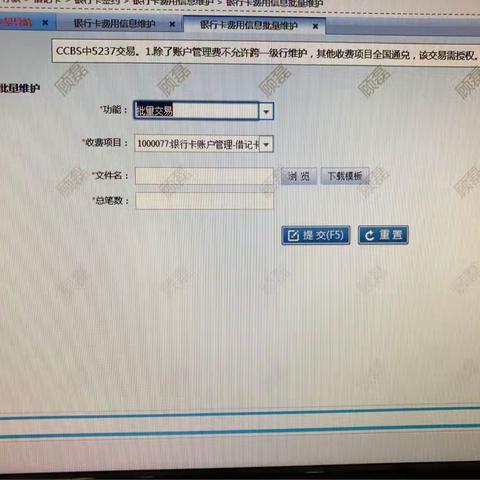 浦东分行新德路支行——学好用好新一代：银行卡费用信息批量维护