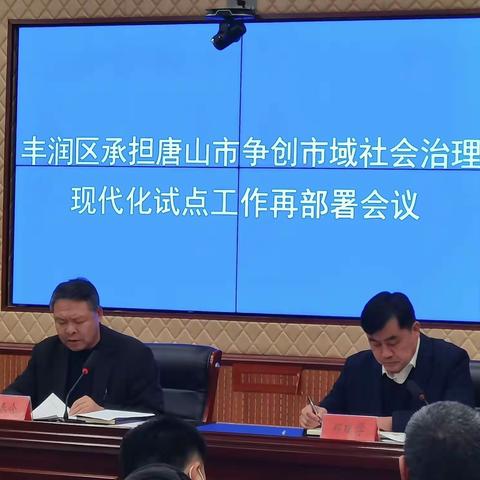 丰润区召开承担全市争创市域社会治理现代化试点合格城市任务再部署会议