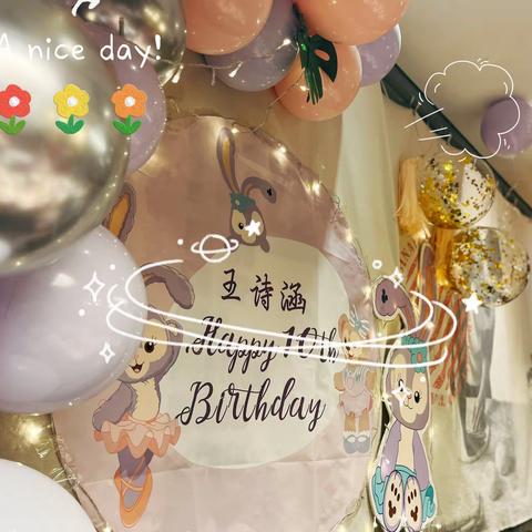 🎉🥳童年很短 未来很远 让我们携手同行🎉🥳——王诗涵十岁生日派对