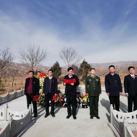 阳川镇举行李东海革命烈士墓墓碑揭碑仪式