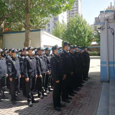 协勤大队开展春季军事训练