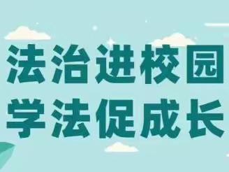 法制宣传进校园，争做守法好少年