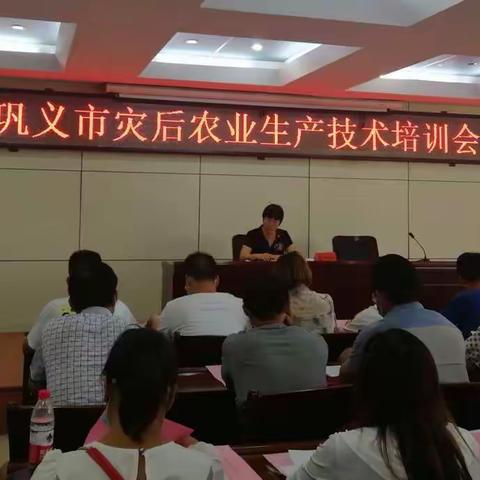 开展农业技术培训 助力农业生产恢复——市农委组织召开灾后农业生产技术培训会