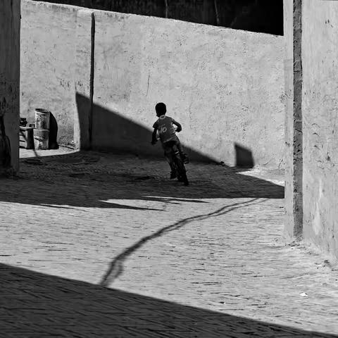 喀什，小巷里的光影