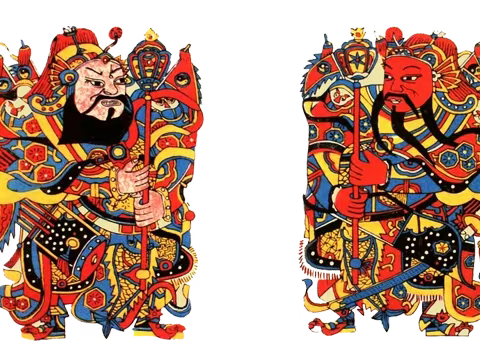 马尾实验小学“停课不停学”——美术《木板年画》（副本）