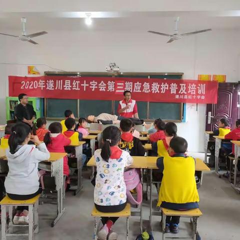 用爱心相伴，为生命护航——遂川县红十字会在五小开展应急救护普及培训