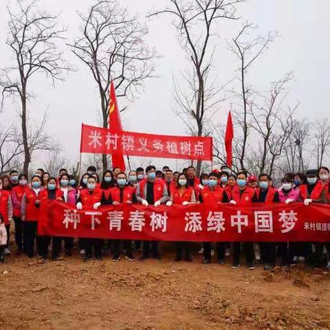“种下青春树，填绿中国梦”新密市米村镇开展春季全民义务植树活动