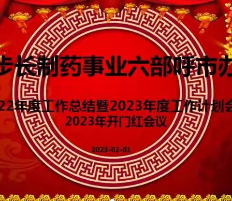 乘风破浪，扬帆起航--步长制药事业六部呼市办2022年度工作总结会暨2023年度工作计划会议