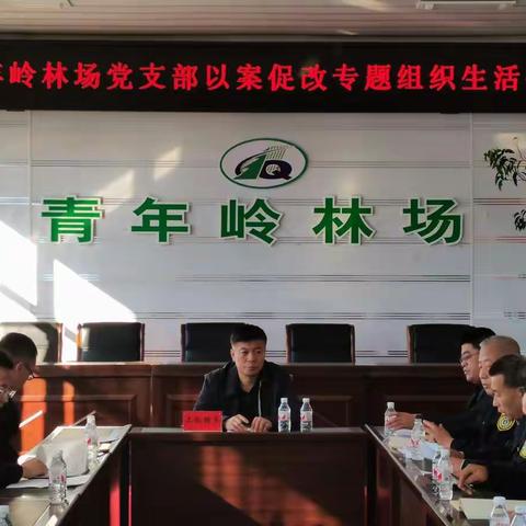 青年岭林场党支部召开以案促改专题组织生活会