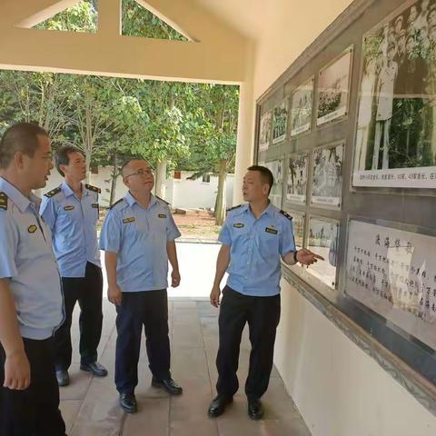 县海洋与渔业行政执法大队党支部开展“传承红色基因，弘扬爱国主义”主题党日活动