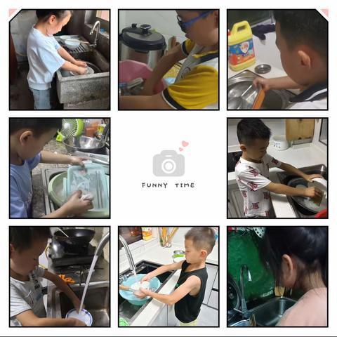 看，我们花样的假期，劳动来唱响——蓝精灵中队暑期社会实践活动