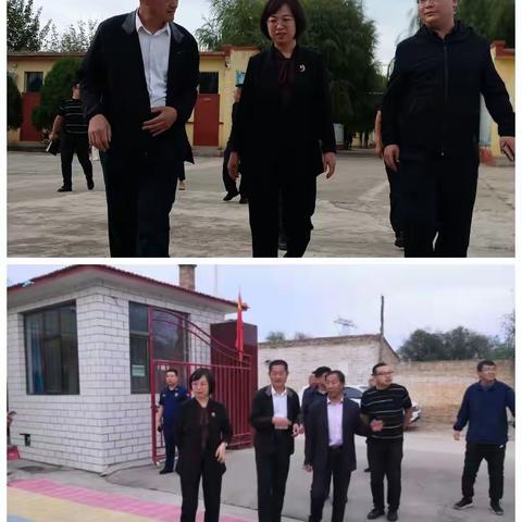 朔城区副区长蔚秀在朔城区滋润中心校督查校园安全工作