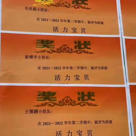 “小小奖状，大大能量”——新思路幼儿园中二班